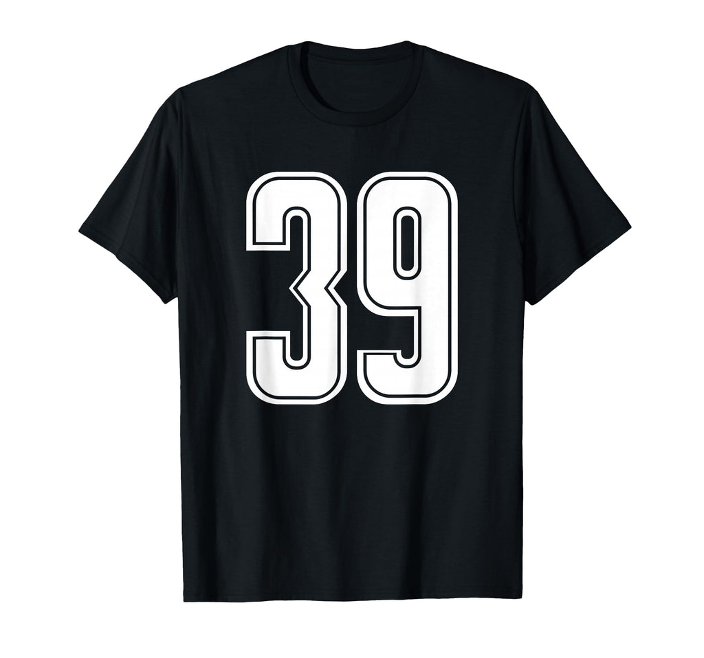 Sport Team Number 39 T-Shirt - Novelty Apparel for Adults - T-Shirt, Sweatshirt, Hoodie