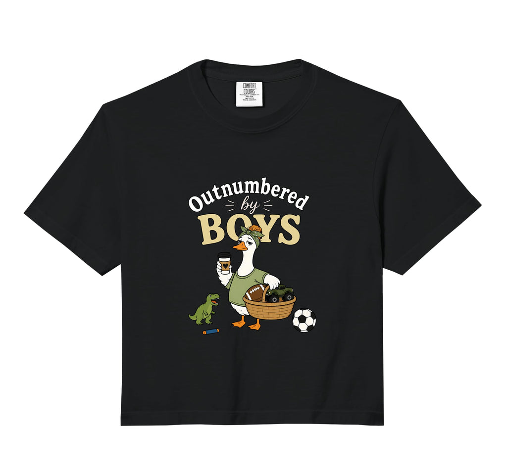 Outnumbered Funny Mom Soccer Family T-Shirt - Aesthetic Graphic Men Women - T-Shirt, Sweatshirt, Hoodie