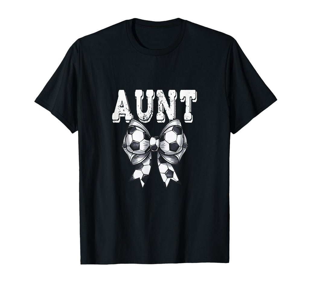 Coquette Soccer Bow Aunt Sister Grandma T-Shirt - Unique Graphic Men Women - T-Shirt, Sweatshirt, Hoodie