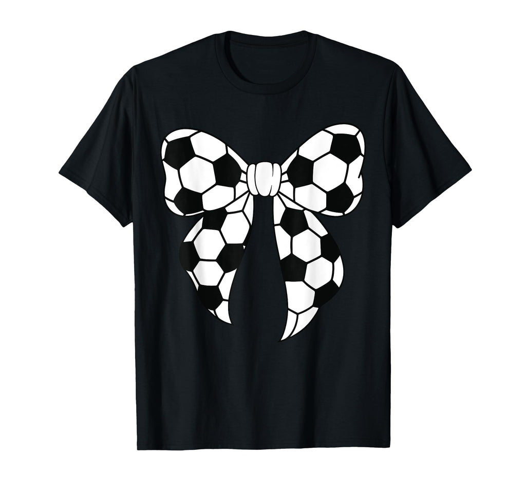 Womens Soccer Bow Soccer Player Coquette T-Shirt - Graphic Print Men Women - T-Shirt, Sweatshirt, Hoodie