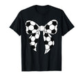 Womens Soccer Bow Soccer Player Coquette T-Shirt - Graphic Print Men Women - T-Shirt, Sweatshirt, Hoodie