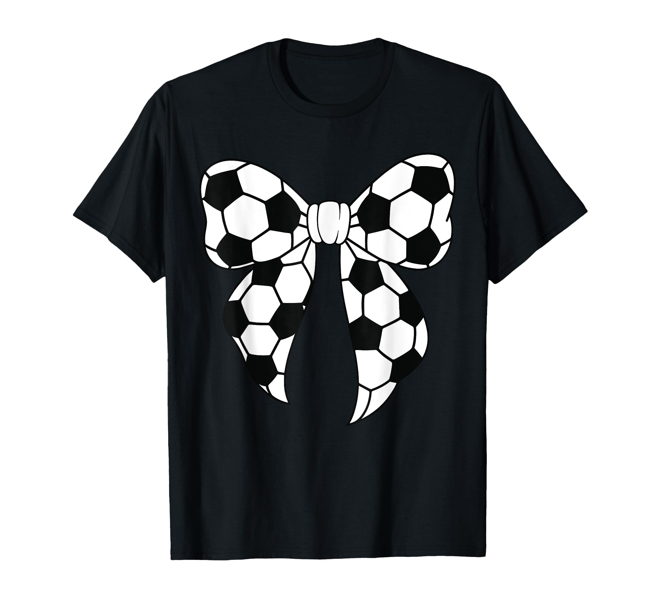 Womens Soccer Bow Soccer Player Coquette T-Shirt - Graphic Print Men Women - T-Shirt, Sweatshirt, Hoodie
