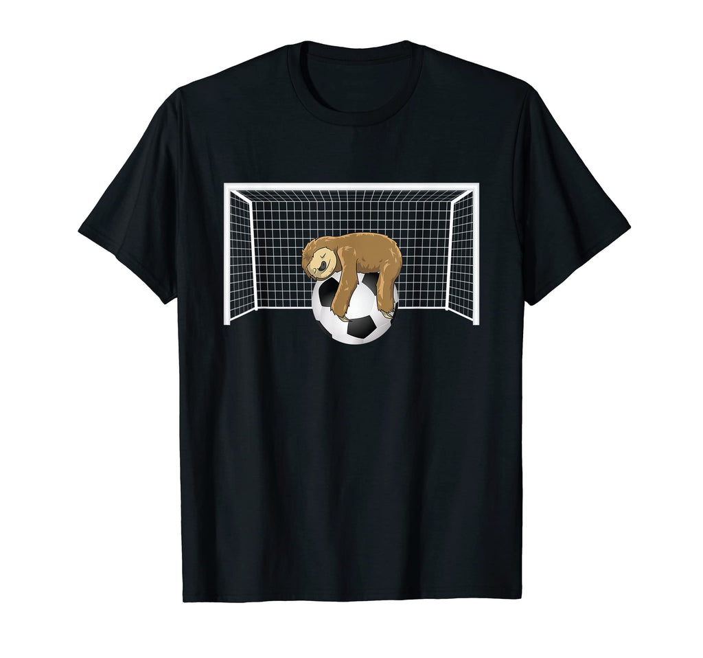 Lazy Sloth Soccer Ball Funny Soccer T-Shirt - Minimalist Print for Adults - T-Shirt, Sweatshirt, Hoodie
