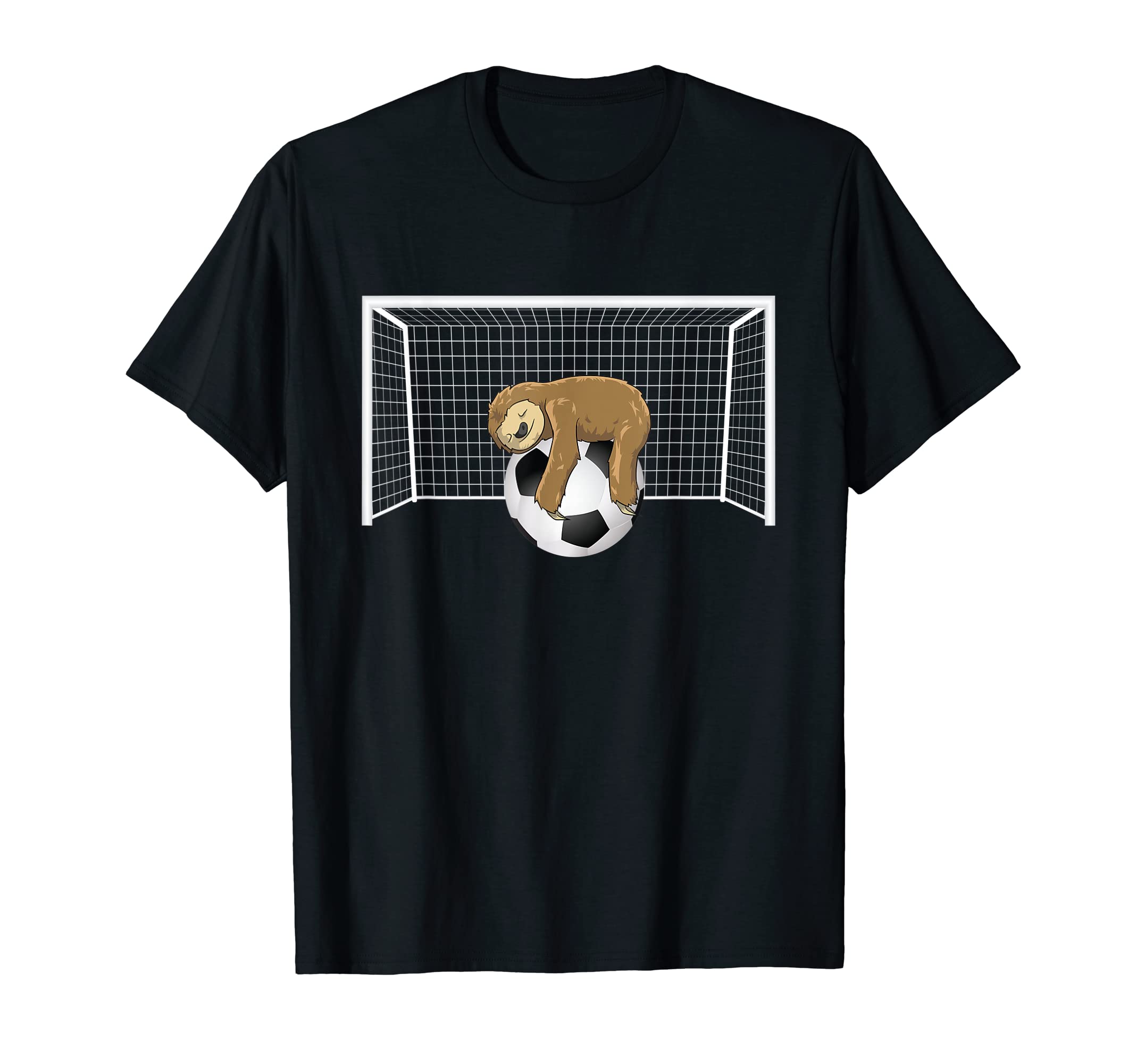 Lazy Sloth Soccer Ball Funny Soccer T-Shirt - Minimalist Print for Adults - T-Shirt, Sweatshirt, Hoodie