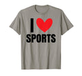 I Love Sports Football Baseball T-Shirt - Casual Everyday Wear for Adults - T-Shirt, Sweatshirt, Hoodie