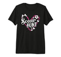 Soccer Aunt Heart Aunt Soccer Player T-Shirt - Novelty Apparel Unisex - T-Shirt, Sweatshirt, Hoodie