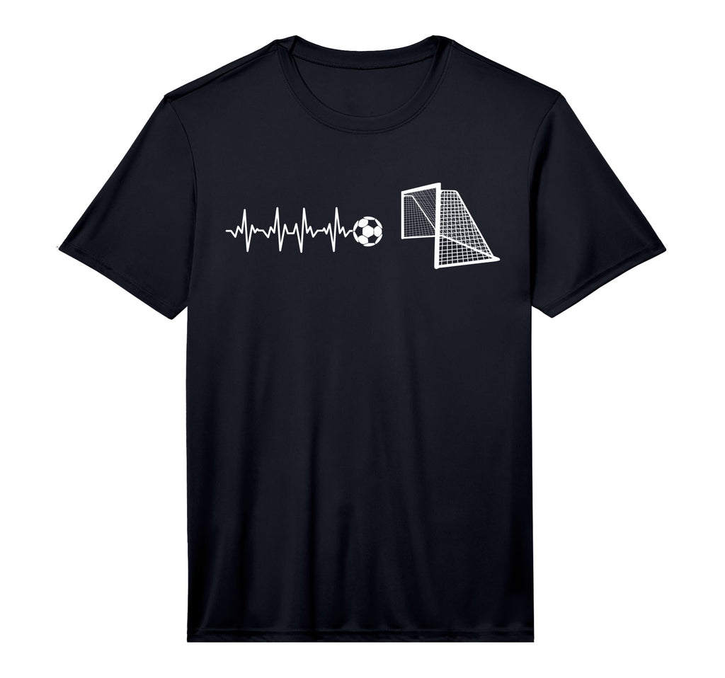 Funny Soccer Heartbeat Ecg T-Shirt - Casual Everyday Wear Men Women - T-Shirt, Sweatshirt, Hoodie