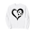 Soccer Love Heart Fans And Sweatshirt - Casual Everyday Wear Unisex - T-Shirt, Sweatshirt, Hoodie
