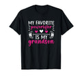My Grandson Powerlifting Grandma T-Shirt - Minimalist Print Unisex - T-Shirt, Sweatshirt, Hoodie