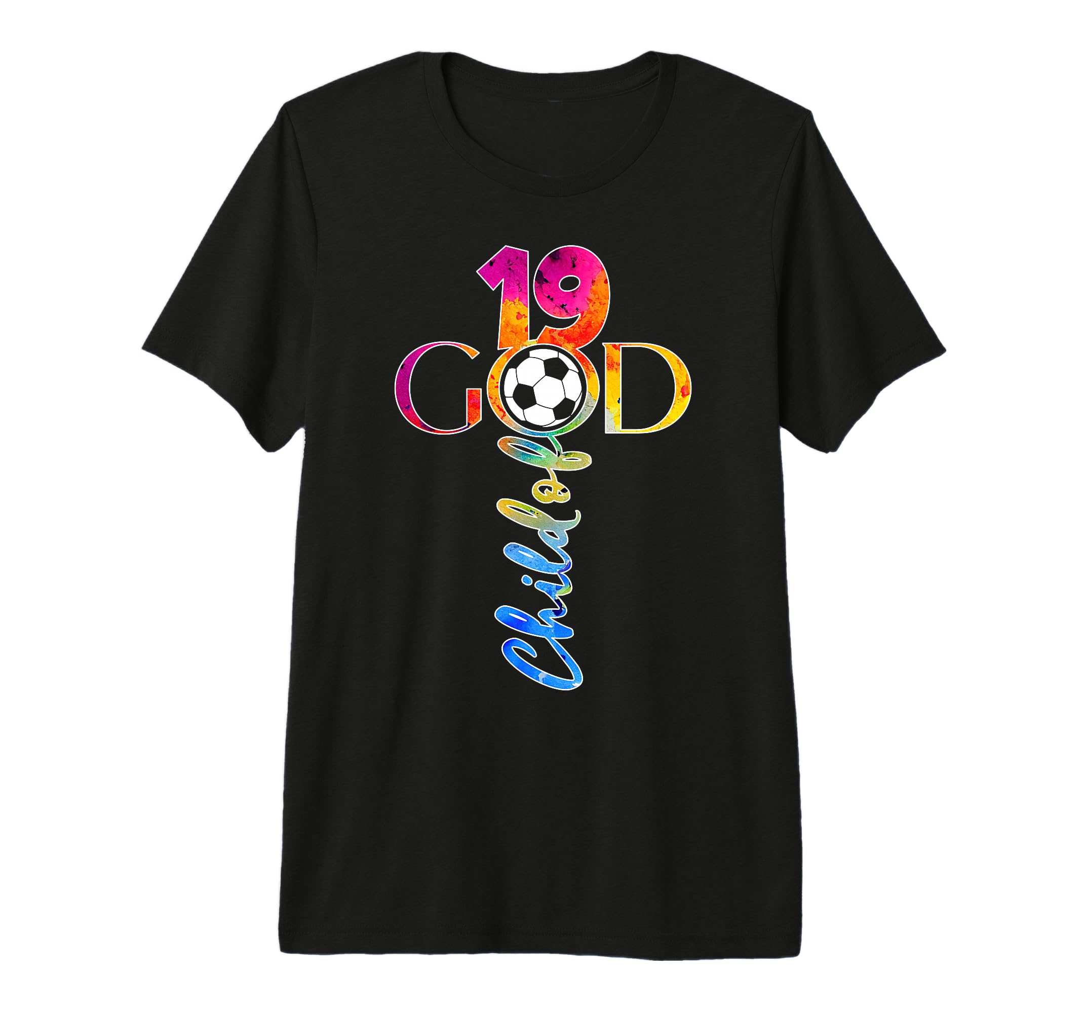 Jesus 19 Years Child God Soccer 19Th T-Shirt - Trendy Graphic Men Women - T-Shirt, Sweatshirt, Hoodie