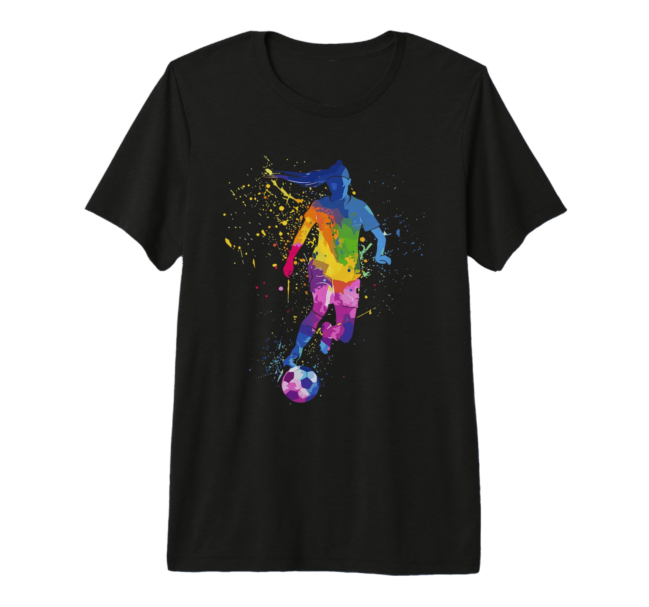 Colorful Funny Soccer Player Fan Dad T-Shirt - Graphic Print for Adults - T-Shirt, Sweatshirt, Hoodie