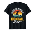 Worlds Okayest Kickball Player Wavy T-Shirt - Custom Art Print for Adults - T-Shirt, Sweatshirt, Hoodie