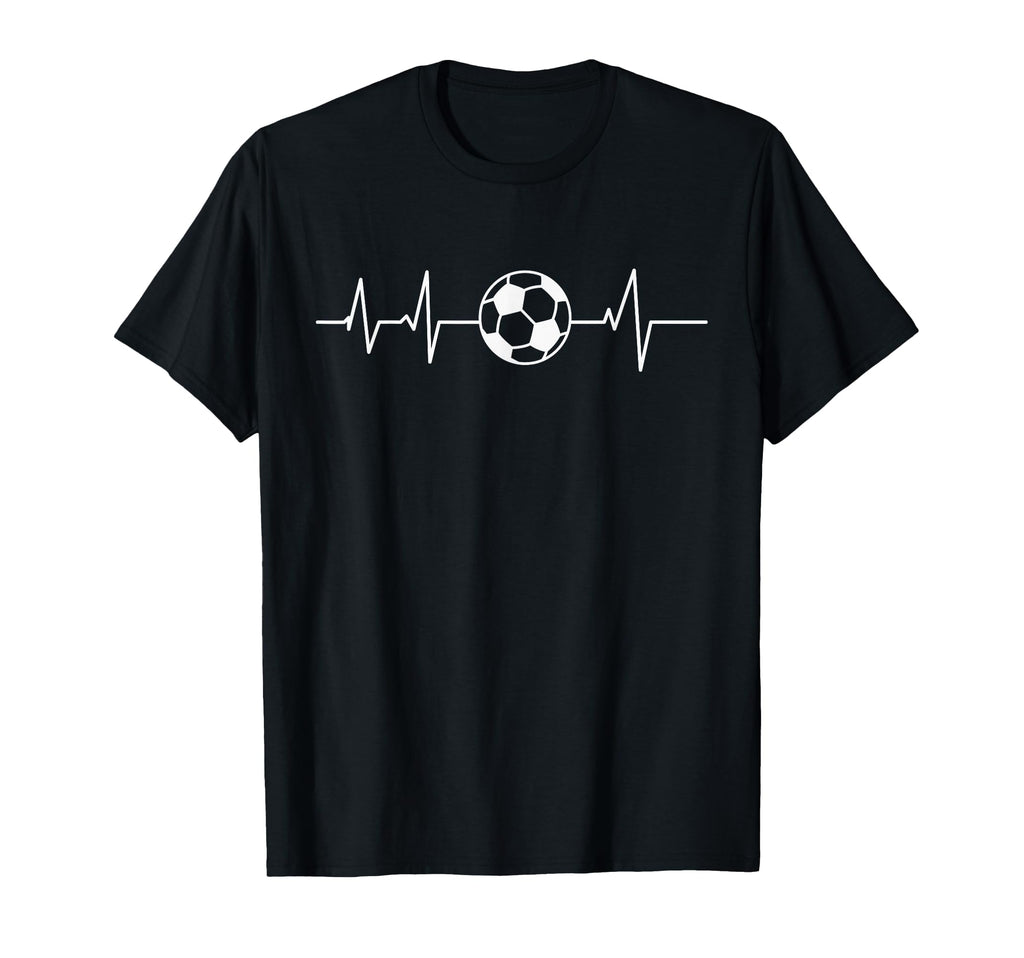 I Love Soccer Heartbeat T-Shirt - Custom Art Print for Adults - T-Shirt, Sweatshirt, Hoodie