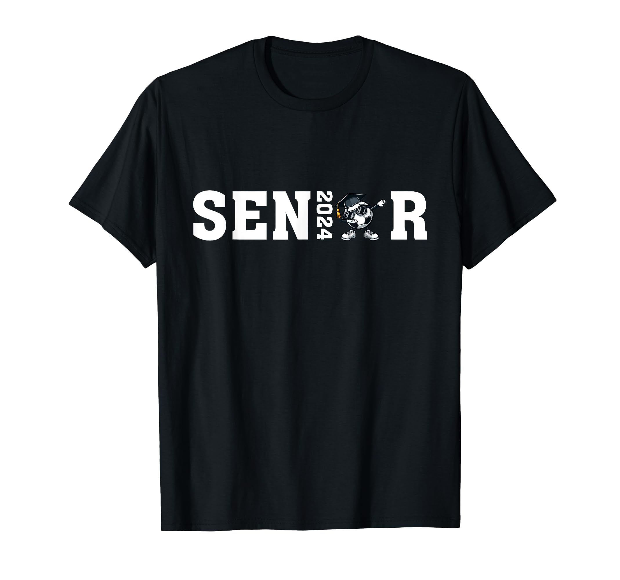 Senior 2024 Graduation Soccer Dabbing T-Shirt - Trendy Graphic Unisex - T-Shirt, Sweatshirt, Hoodie