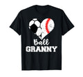 Ball Granny Heart Funny Soccer Baseball T-Shirt - Aesthetic Graphic Unisex - T-Shirt, Sweatshirt, Hoodie