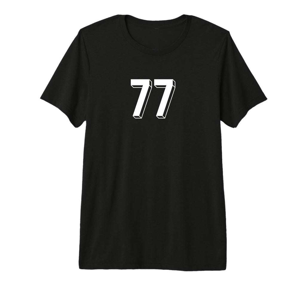 Number 77 80S 90S Soccer Team Jersey T-Shirt - Aesthetic Graphic Unisex - T-Shirt, Sweatshirt, Hoodie