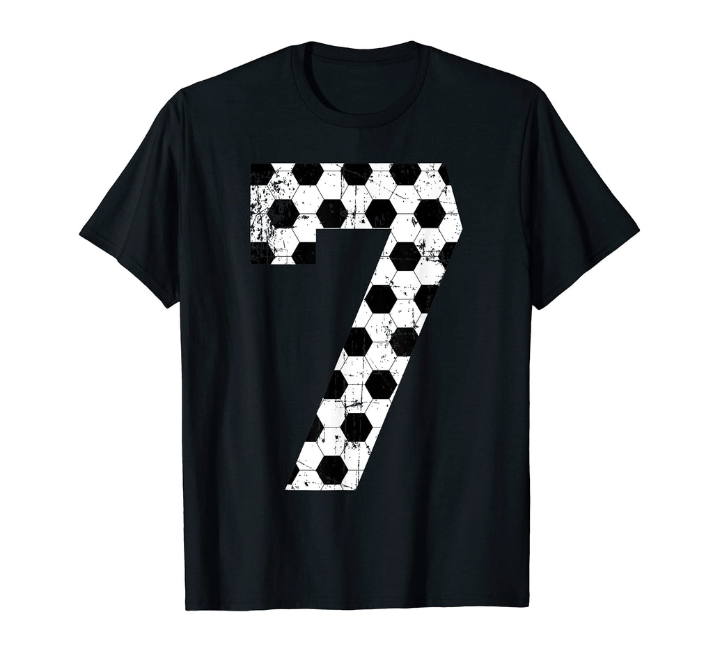 Soccer 7 Jersey Number T-Shirt - Minimalist Print for Adults - T-Shirt, Sweatshirt, Hoodie