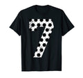 Soccer 7 Jersey Number T-Shirt - Minimalist Print for Adults - T-Shirt, Sweatshirt, Hoodie