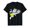 Cat Soccer Player Soccer Sports T-Shirt - Streetwear Style Unisex - T-Shirt, Sweatshirt, Hoodie
