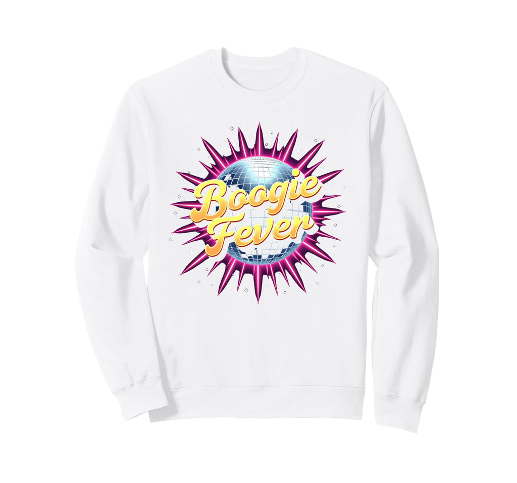 Disco Boogie Fever Dance Party Sweatshirt - Aesthetic Graphic Men Women - T-Shirt, Sweatshirt, Hoodie
