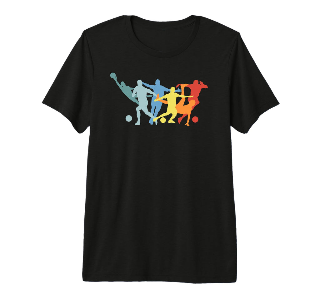 Soccer Players Dribbling Kicking T-Shirt - Novelty Apparel Men Women - T-Shirt, Sweatshirt, Hoodie