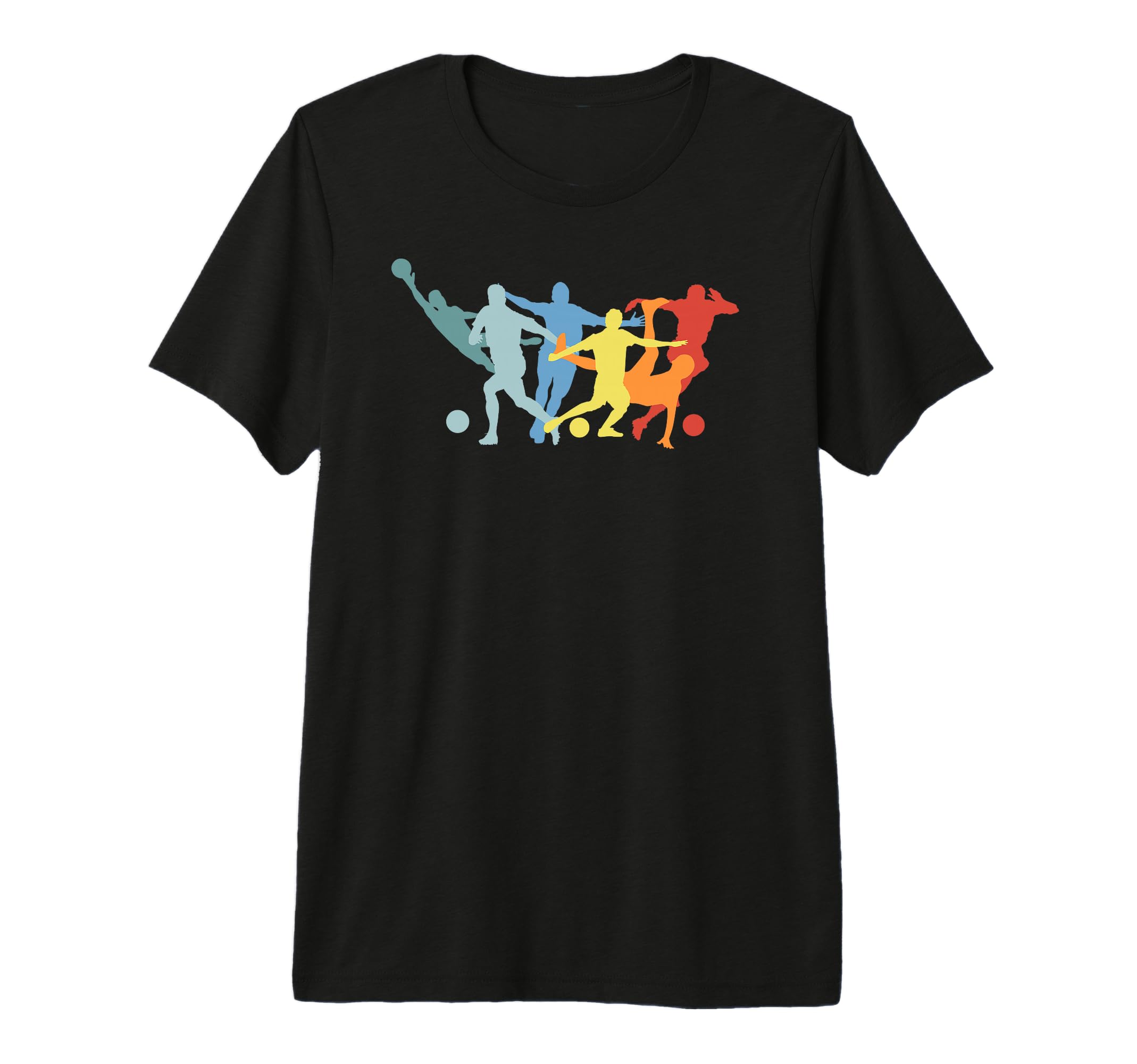 Soccer Players Dribbling Kicking T-Shirt - Novelty Apparel Men Women - T-Shirt, Sweatshirt, Hoodie