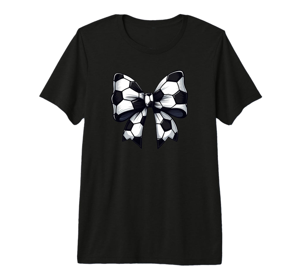Soccer Coquette Bow Soccer Team Game Day T-Shirt - Minimalist Print Unisex - T-Shirt, Sweatshirt, Hoodie