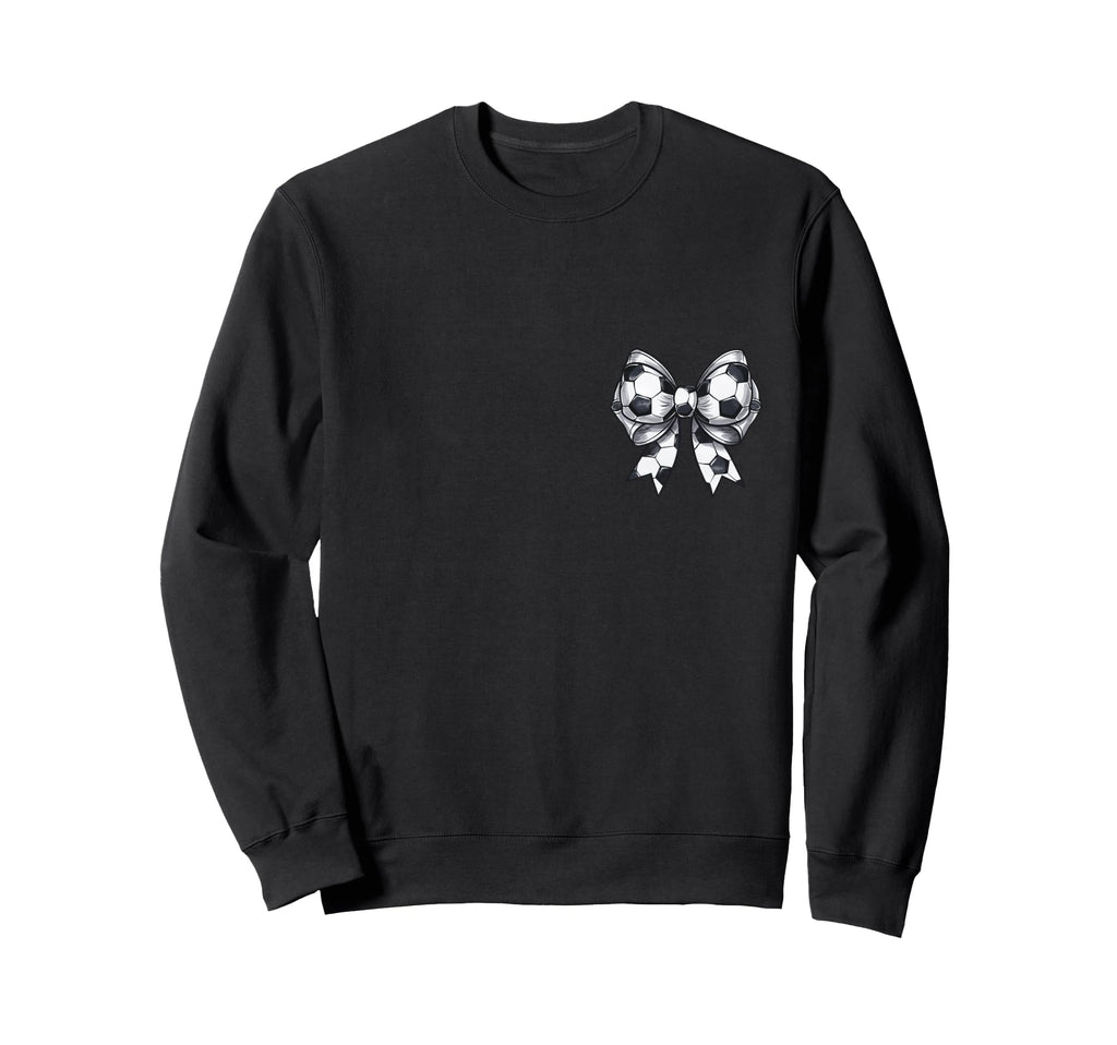 Soccer Grandma Coquette Bow Front Sweatshirt - Custom Art Print Unisex - T-Shirt, Sweatshirt, Hoodie