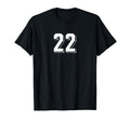 Number 22 80S 90S Soccer Team Jersey T-Shirt - Aesthetic Graphic Unisex - T-Shirt, Sweatshirt, Hoodie