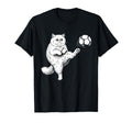 Persian Cat Playing Soccer Funny T-Shirt - Streetwear Style for Adults - T-Shirt, Sweatshirt, Hoodie
