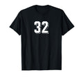Number 32 80S 90S Soccer Team Jersey T-Shirt - Streetwear Style Men Women - T-Shirt, Sweatshirt, Hoodie