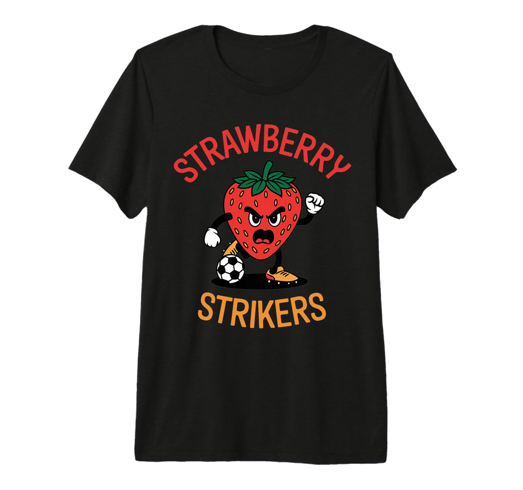 Strawberry Strikers Funny Soccer T-Shirt - Custom Art Print Unisex - T-Shirt, Sweatshirt, Hoodie