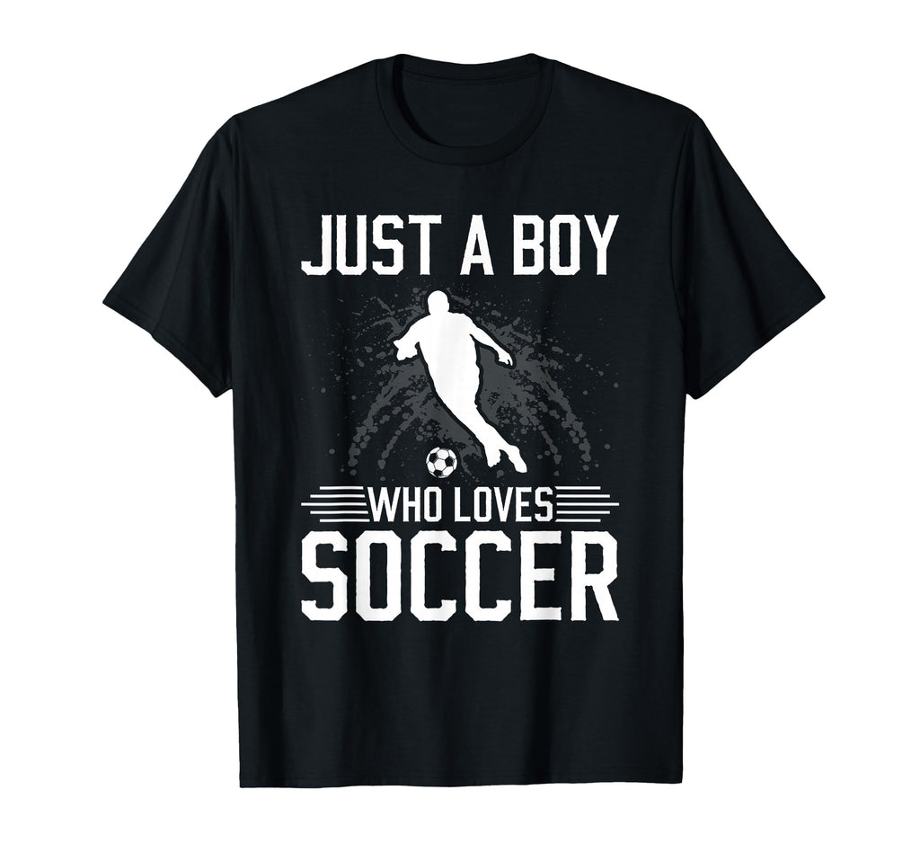 Just Who Loves Soccer T-Shirt - Trendy Graphic Unisex - T-Shirt, Sweatshirt, Hoodie