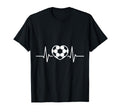 Soccer Heart Drawing Soccer Fans T-Shirt - Minimalist Print for Adults - T-Shirt, Sweatshirt, Hoodie