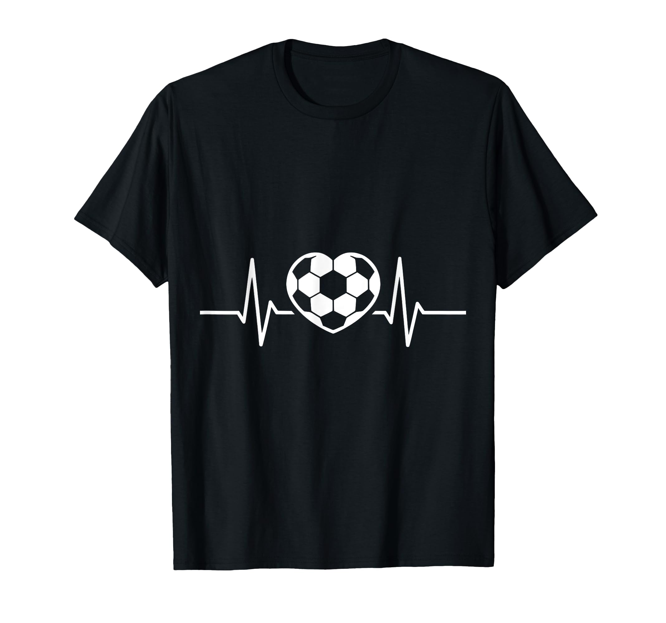 Soccer Heart Drawing Soccer Fans T-Shirt - Minimalist Print for Adults - T-Shirt, Sweatshirt, Hoodie