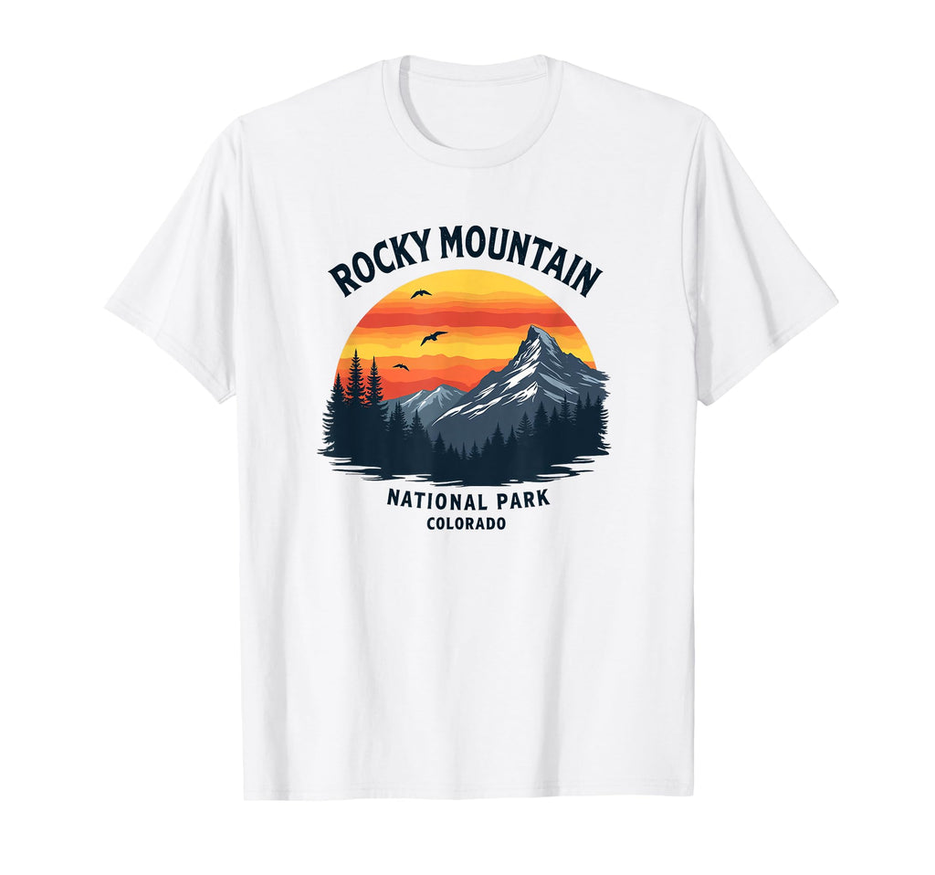 Scenic Rocky Mountains National Park T-Shirt - Custom Art Print Men Women - T-Shirt, Sweatshirt, Hoodie