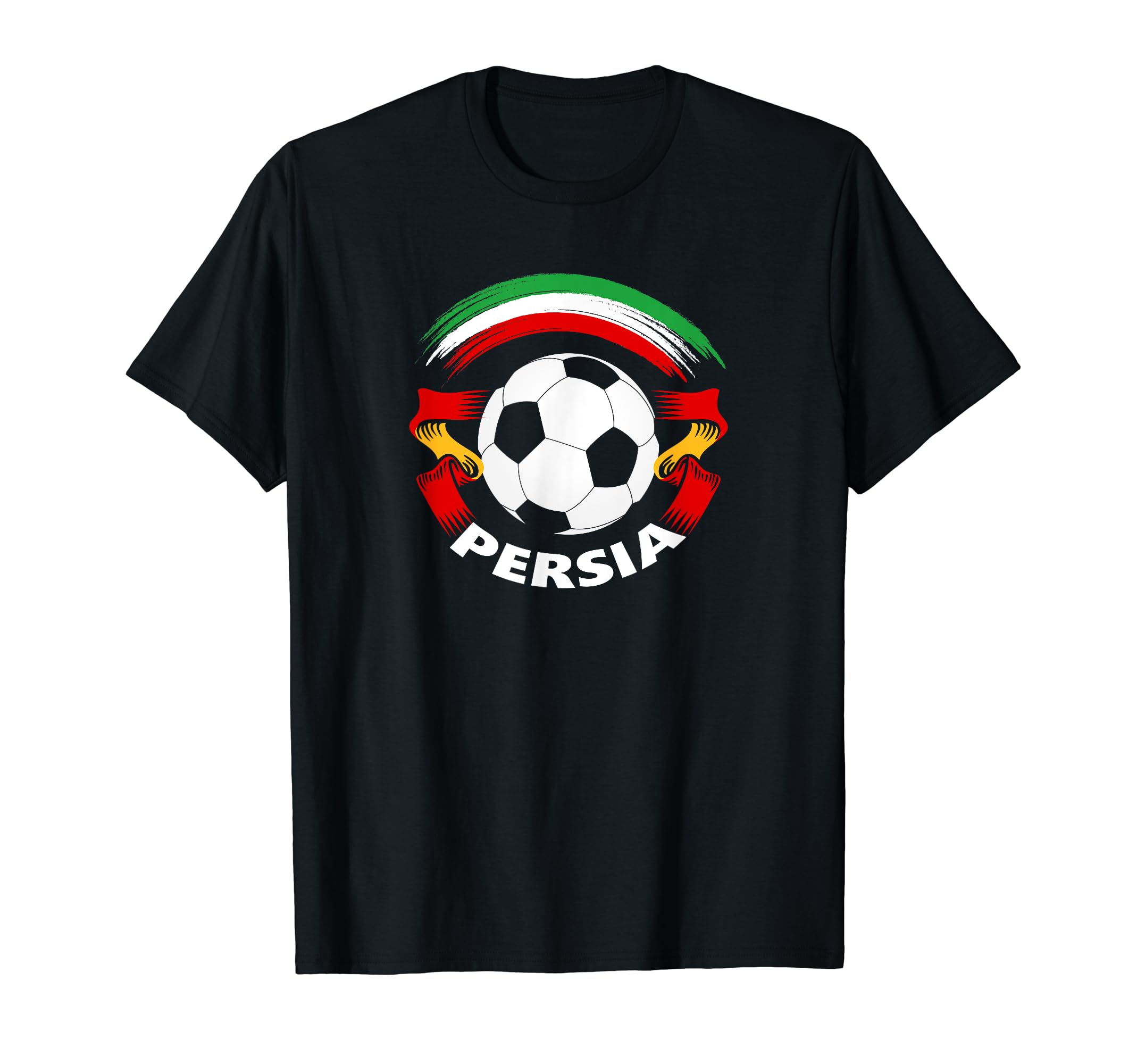 Persia Soccer Fan Flag And Football T-Shirt - Unique Graphic Men Women - T-Shirt, Sweatshirt, Hoodie