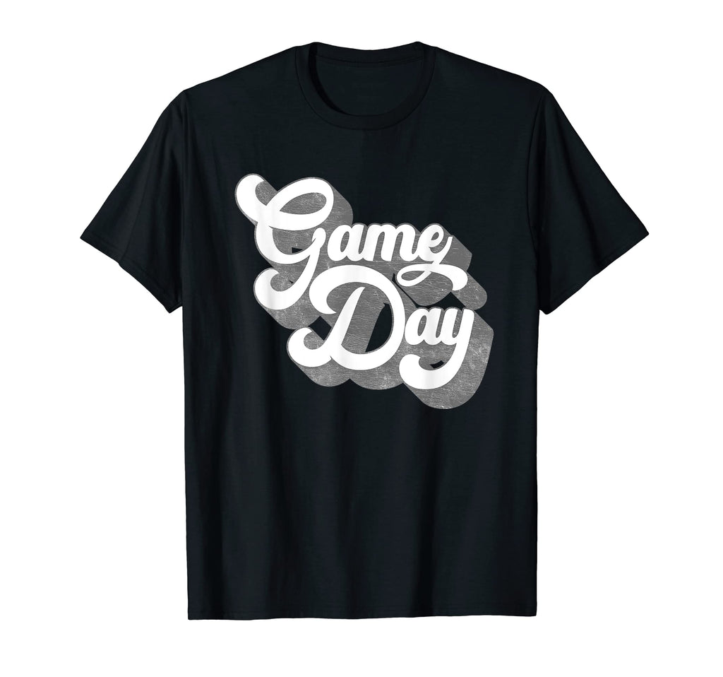 Game Day White Silver Sports Soccer T-Shirt - Trendy Graphic Unisex - T-Shirt, Sweatshirt, Hoodie