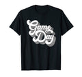 Game Day White Silver Sports Soccer T-Shirt - Trendy Graphic Unisex - T-Shirt, Sweatshirt, Hoodie