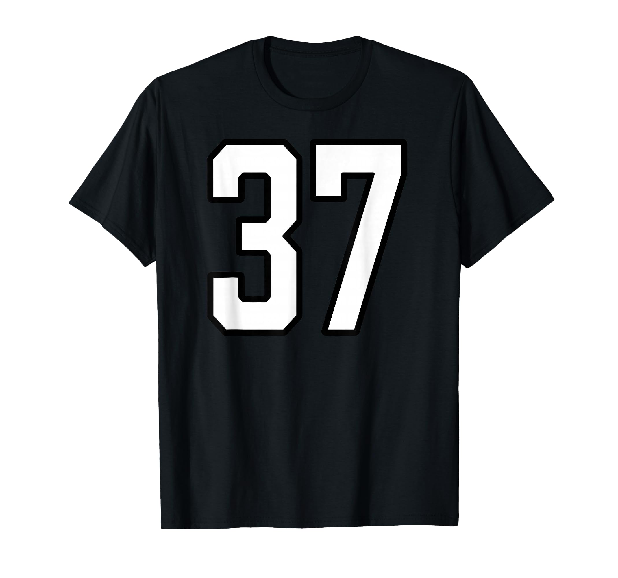 White And Black Sports Number 37 Jersey T-Shirt - Streetwear Style Unisex - T-Shirt, Sweatshirt, Hoodie