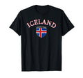 Iceland Football Distressed Soccer Tshirts T-Shirt - Graphic Print Unisex - T-Shirt, Sweatshirt, Hoodie