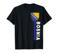Bosnia Left Side Over Heart Soccer T-Shirt - Minimalist Print for Adults - T-Shirt, Sweatshirt, Hoodie