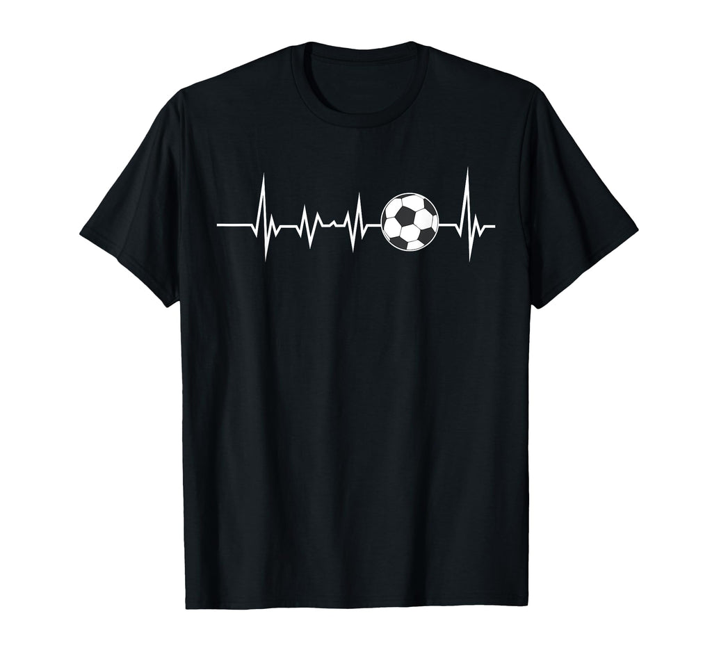 Soccer Ball Heartbeat Soccer Lovers T-Shirt - Graphic Print for Adults - T-Shirt, Sweatshirt, Hoodie