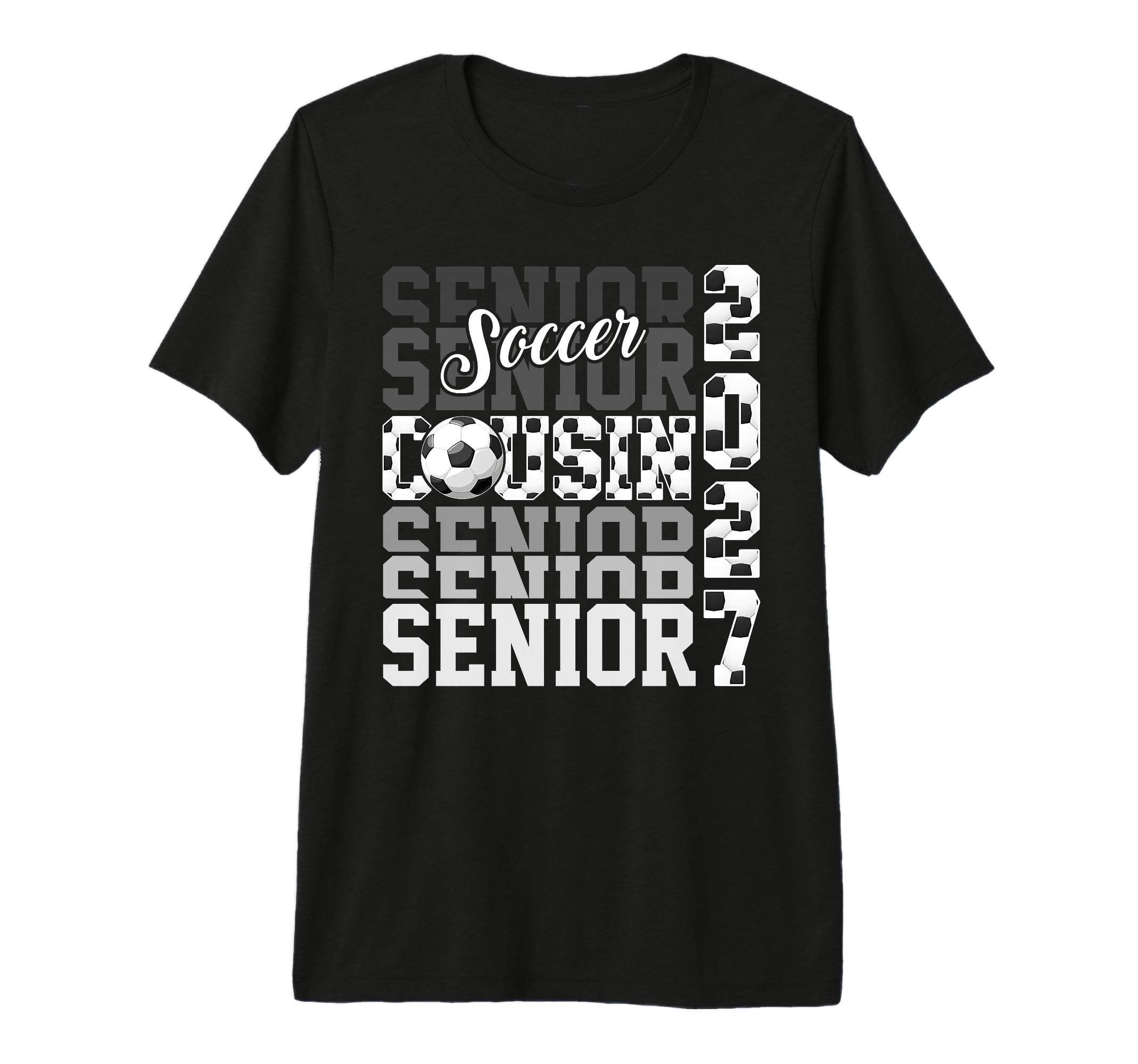 Senior 2027 Soccer Cousin Proud T-Shirt - Aesthetic Graphic Men Women - T-Shirt, Sweatshirt, Hoodie