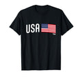 Superfan Usa Minimal Flag Stripe Soccer T-Shirt - Trendy Graphic for Adults - T-Shirt, Sweatshirt, Hoodie