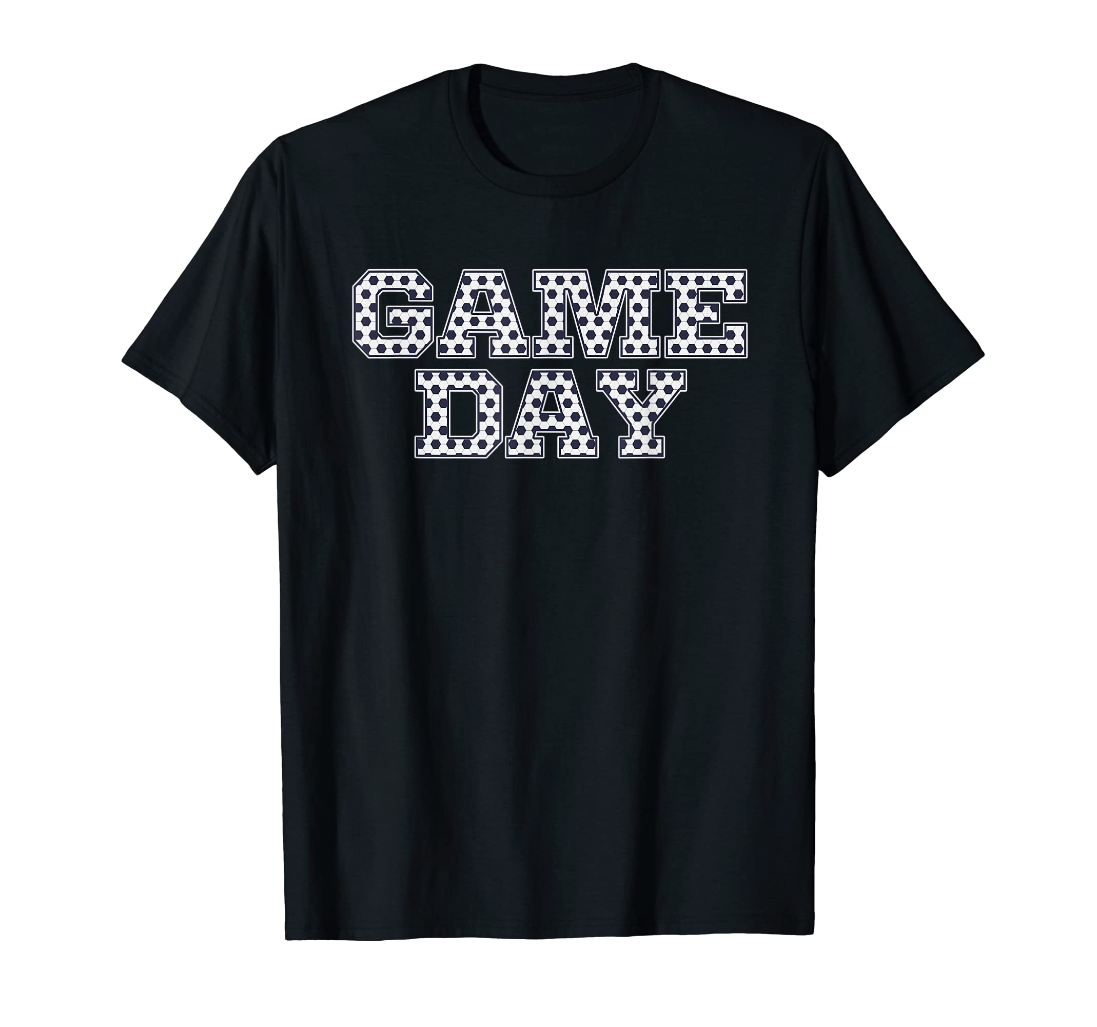 Game Day Soccer Pattern Blue T-Shirt - Casual Everyday Wear for Adults - T-Shirt, Sweatshirt, Hoodie