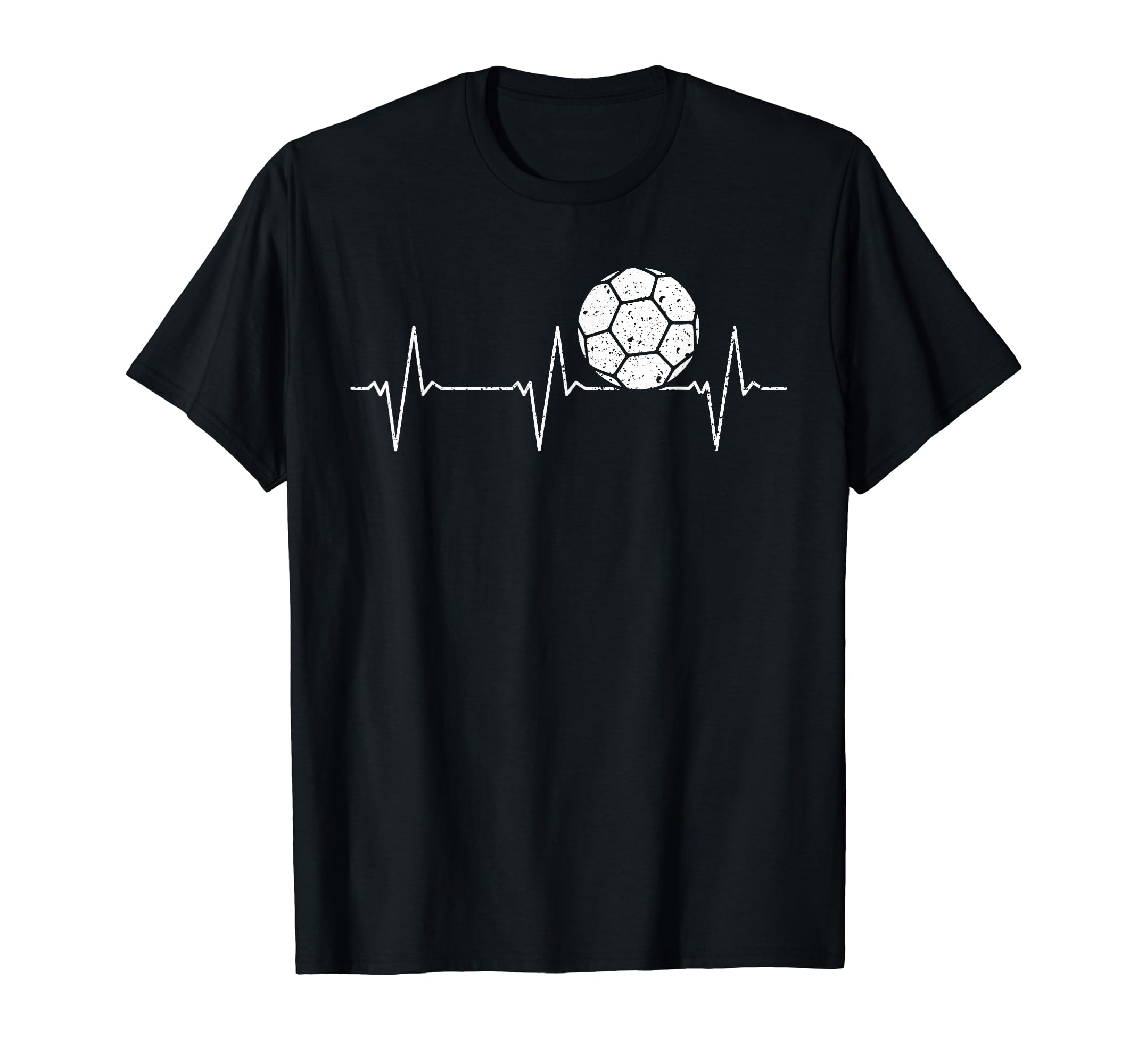 Soccer Players Heartbeat Football Ball T-Shirt - Unique Graphic Unisex - T-Shirt, Sweatshirt, Hoodie