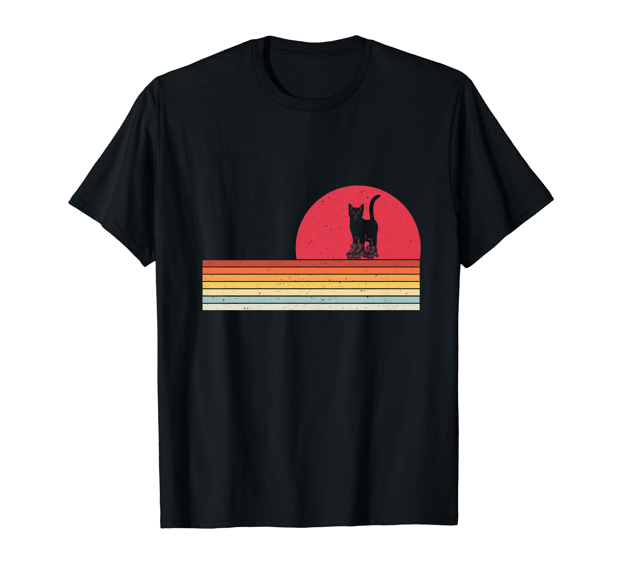 Cat Roller Skates Fun Skating Lifestyle T-Shirt - Aesthetic Graphic Unisex - T-Shirt, Sweatshirt, Hoodie