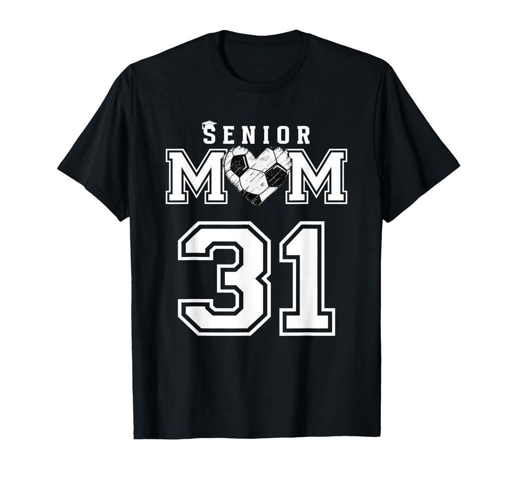 Proud Senior Soccer Mom Custom Jersey T-Shirt - Minimalist Print Unisex - T-Shirt, Sweatshirt, Hoodie
