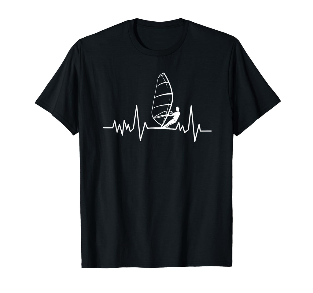Windsurf Sailing Heartbeat Windsurfing T-Shirt - Streetwear Style Men Women - T-Shirt, Sweatshirt, Hoodie